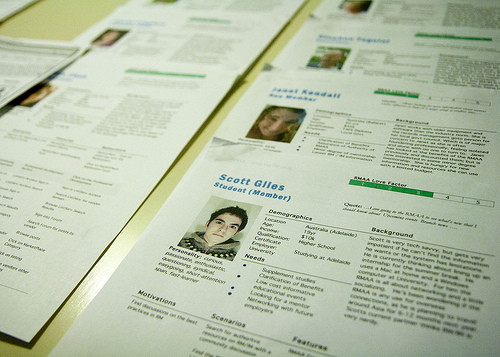 sample user personas