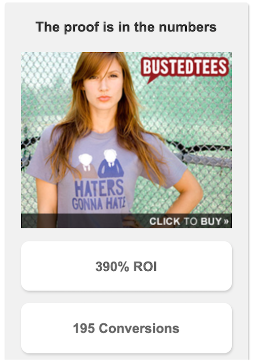 BustedTees case study on retargeting.