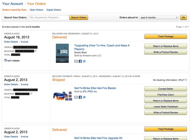 making history my Amazon order