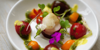 small plate with simple ingredients.
