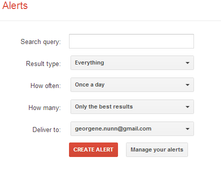 google-alert-menu