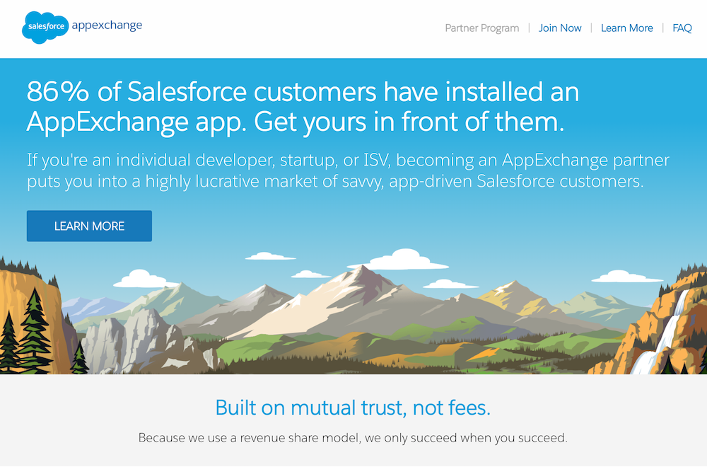 Salesforce marketplace.