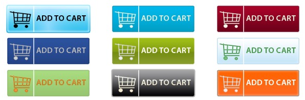 Examples of 6 Add To Card buttons