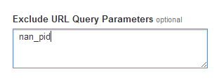 exclude parameter in google analytics view settings example.
