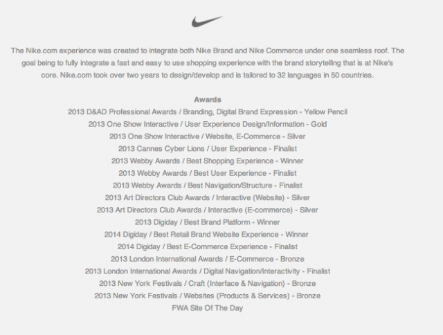 Nike Awards