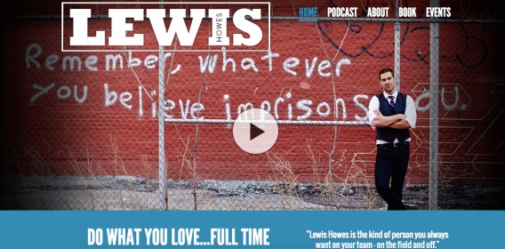 Lewis Howes former homepage.