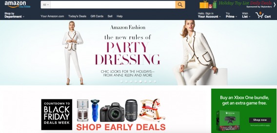 Amazon's Early Holiday Shopping