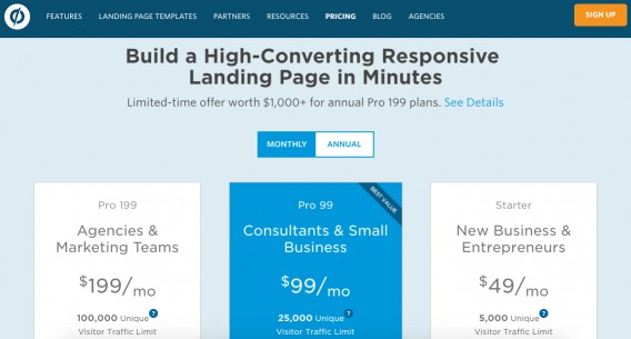 Unbounce Pricing