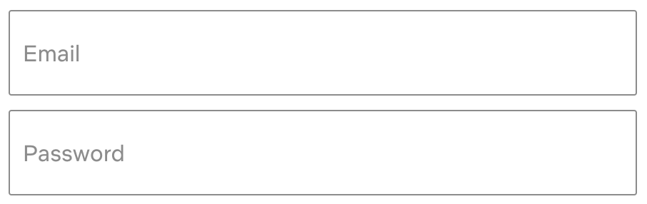 Infield labels example.