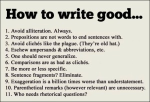 How to write good. 