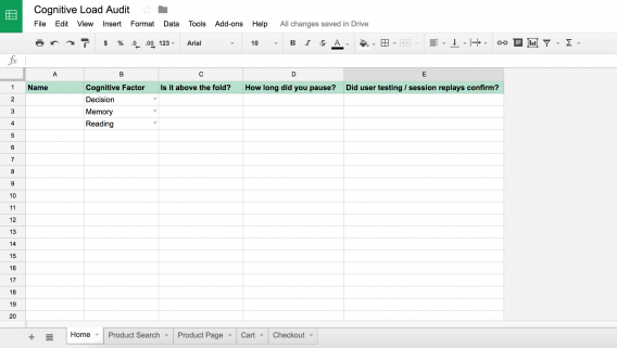 Cognitive Load Audit