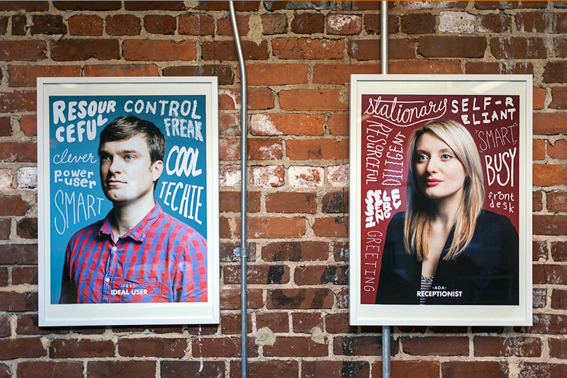 user personas wall art