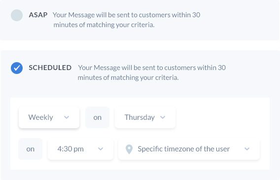 Mixpanel custom messaging