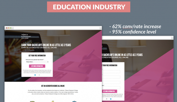 multi step form education industry