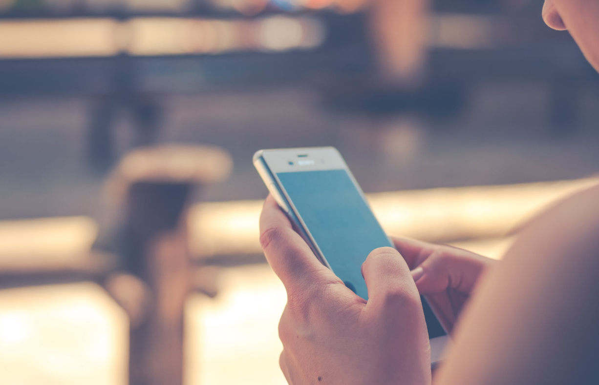 person holding phone