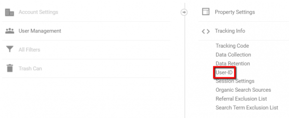 user-id setting in google analytics