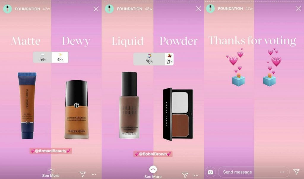 sephora instagram question stickers