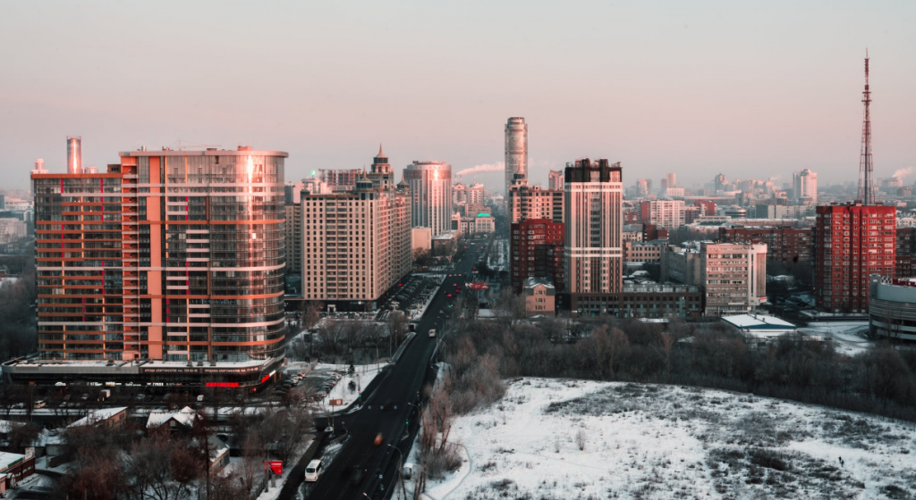 winter cityscape