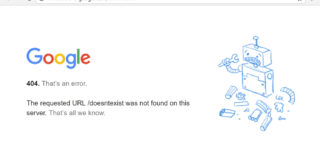 Example of a good error message on Google