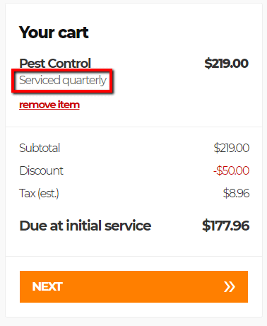 terminix quarterly pricing.