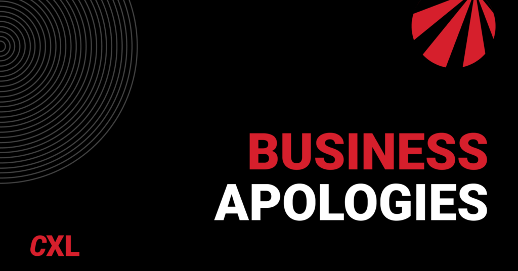 Business apologies