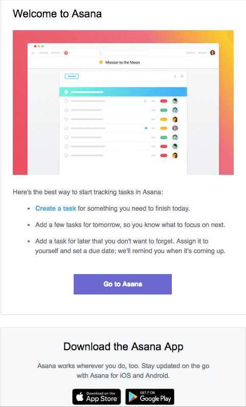 example of onboarding email.