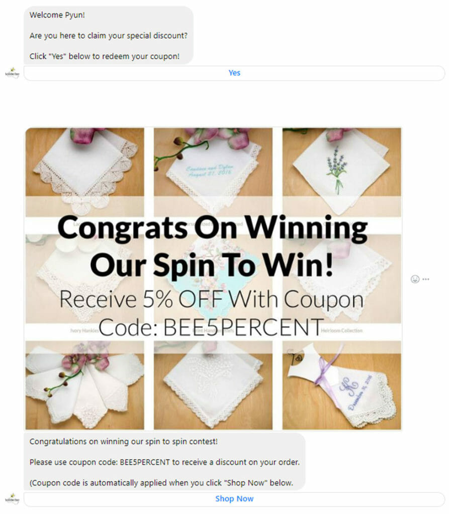 Spin to win winner.