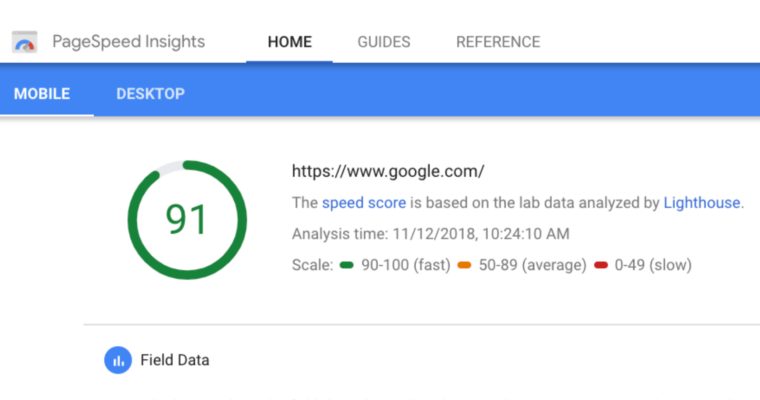 Google PageSpeed Insights 