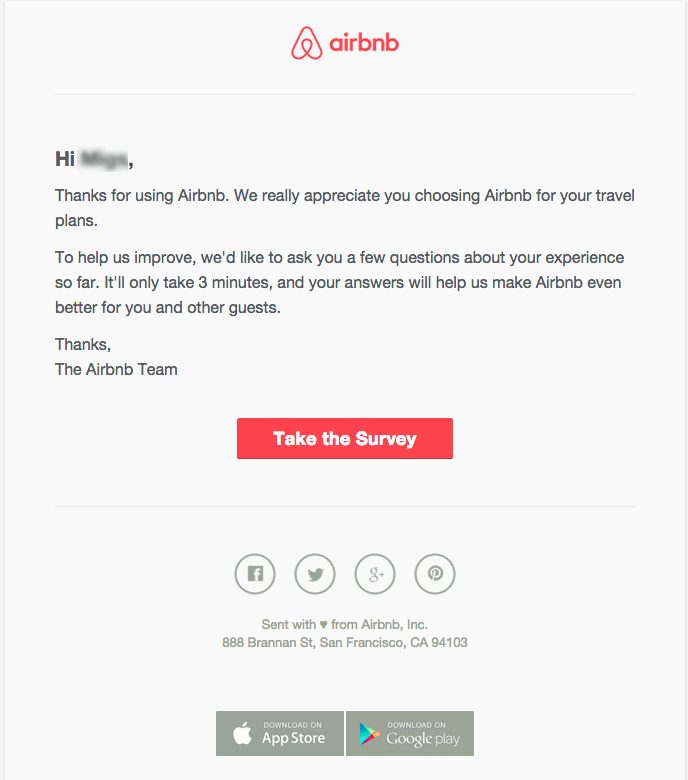 Airbnb example. 