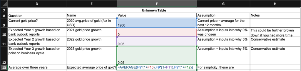 Fill in missing information excel sheet. 