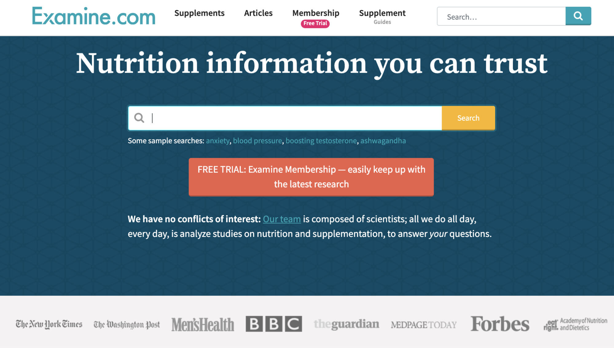 nutrition information you can trust