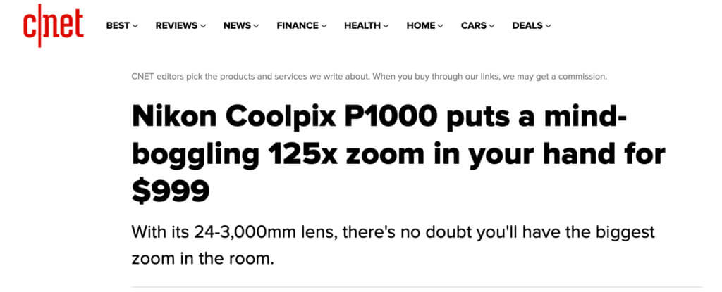 Nikon Coolpix P1000 review: Nikon Coolpix P1000 puts a mind-boggling 125x  zoom in your hand for $999 - CNET