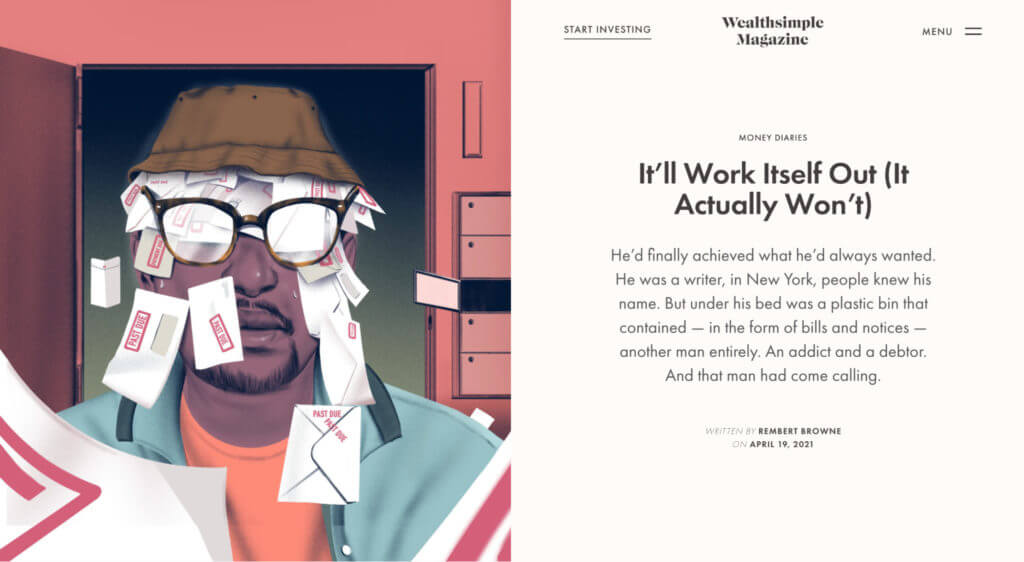 Example of thought leadership storytelling from Wealthsimple