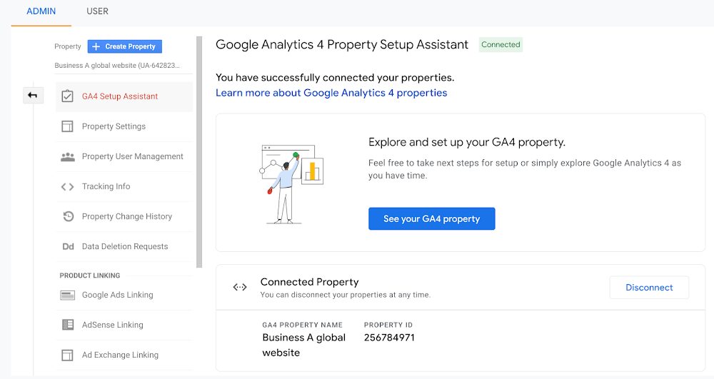 GA4 property setup assistant