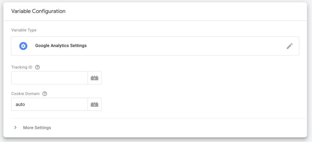 Google Tag Manager GA variable configuration