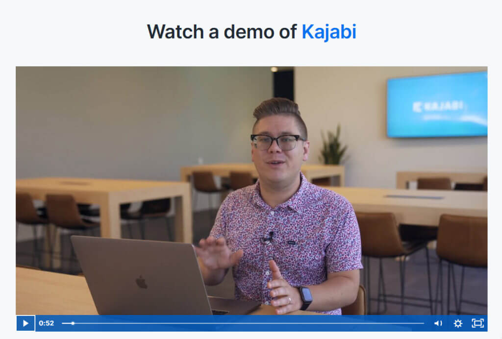 Kajabi video demo