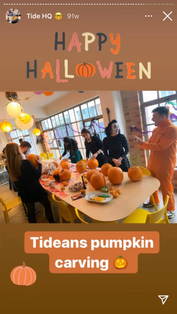 Instagram story example from Tide