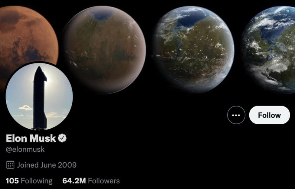 elon musk twitter account screenshot