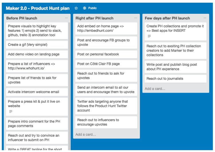 Maker 2.0 Product Hunt launch plan