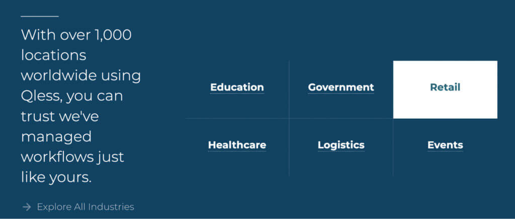 Qless target market segments