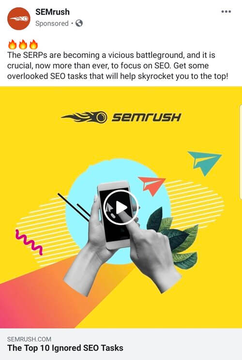 SEMrush sponsored post