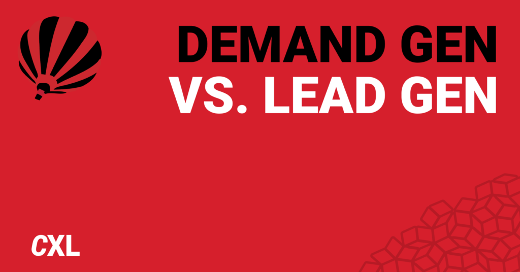 Demand generation vs Lead generation