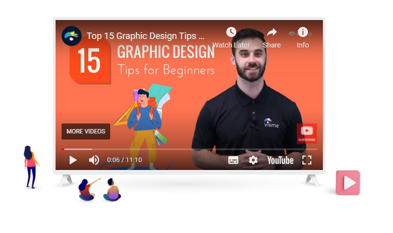 Screenshot of Youtube Video about Top 15 Graphic Design Tips for Beginners