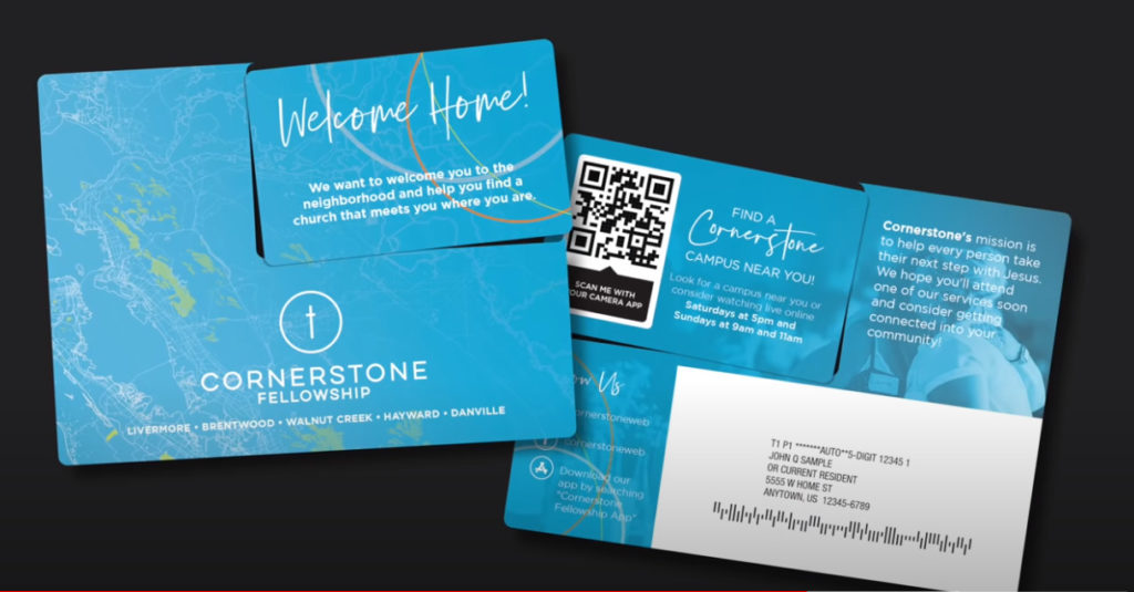 Screenshot of Cornerstone Fellowship Plastic Postcard