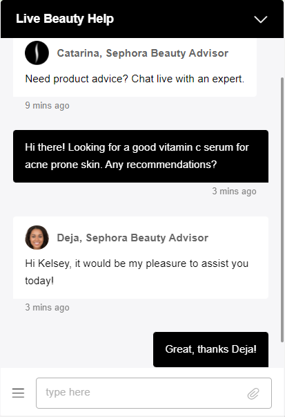 Screenshot of Liva Beauty Help
