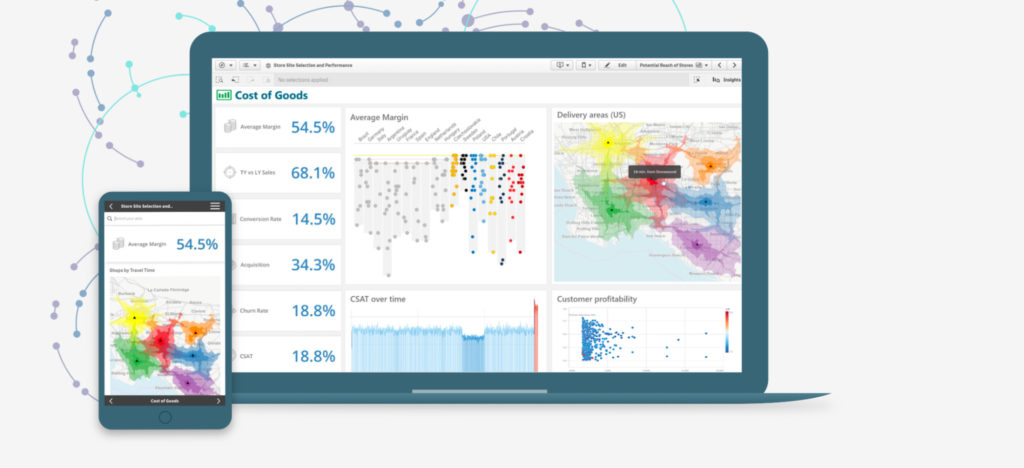 Screenshot of Qlik Data Visualization Tool