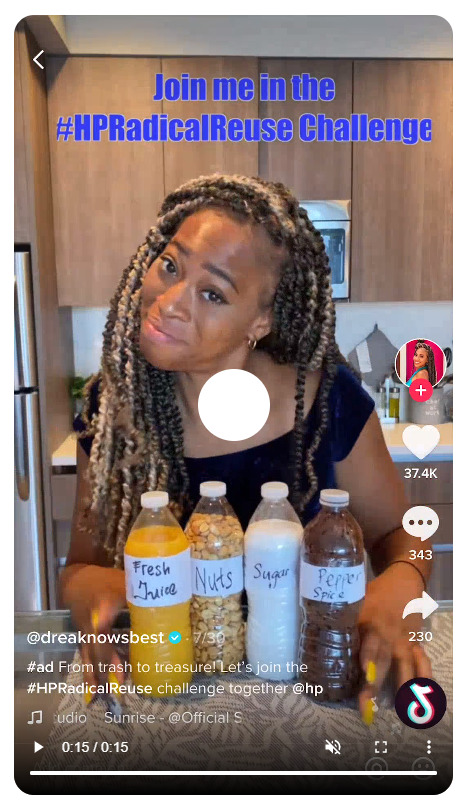 Screenshot of Drea Knowsbest Tiktok Video Ad