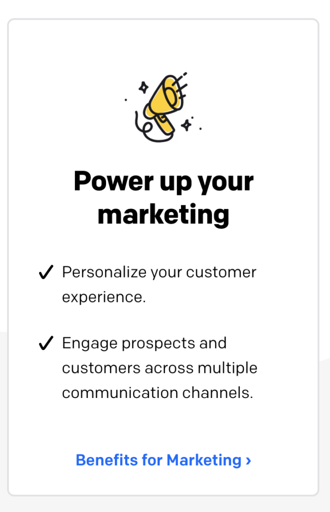 Screenshot of Chatbot Benefits for Marketing 