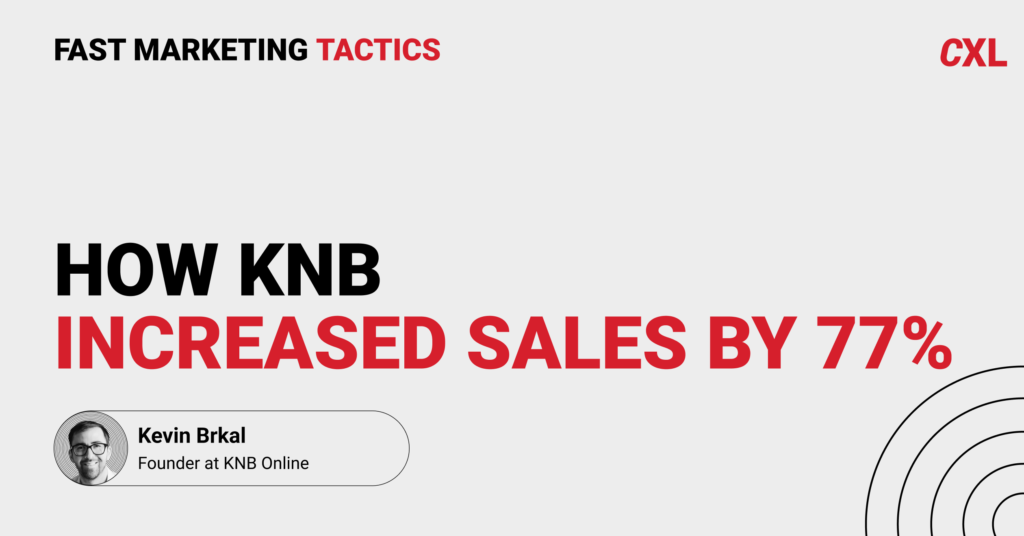 How KNB increased sales
