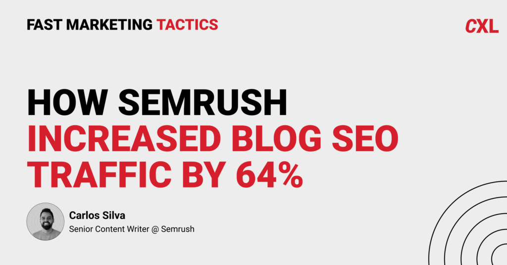 Semrush and the F-pattern